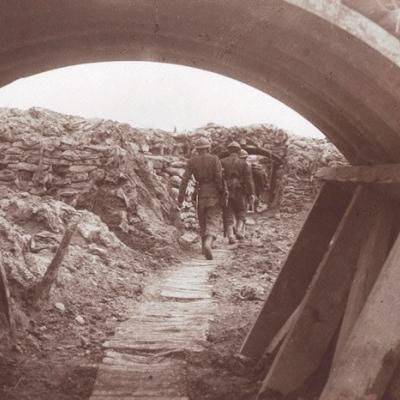 Communication trench between trenches