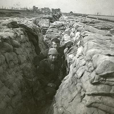 Trench near the Yser