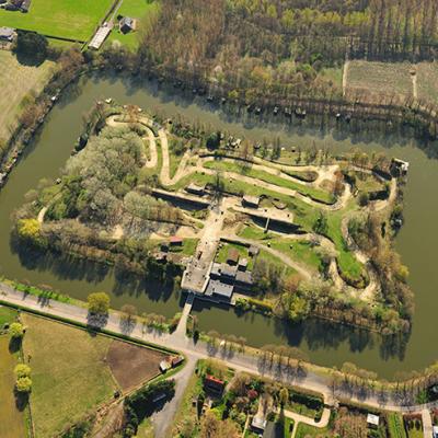 Luchtopname van het Fort van Koningshooikt