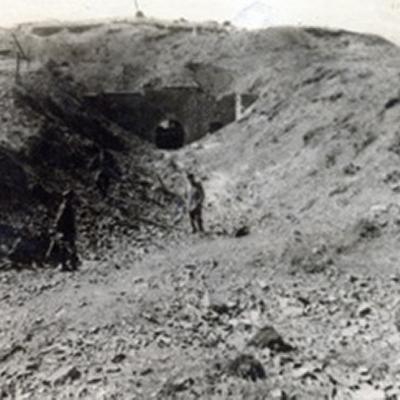 Le Fort de Maizeret après le bombardement